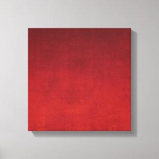 Burgundy Red Oranje, Abstract Canvas Afdruk