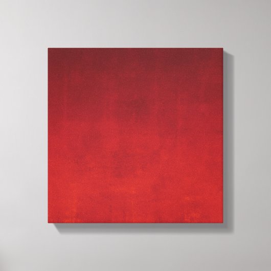 Burgundy Red Oranje, Abstract Canvas Afdruk (Voorkant)