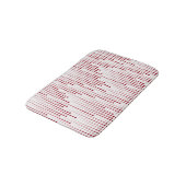 Burgundy Red Pink podots matrix Badmat (Gekanteld)
