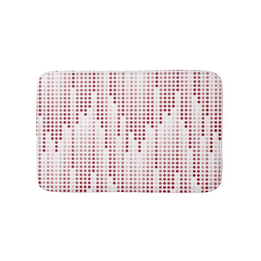 Burgundy Red Pink podots matrix Badmat (Voorkant)