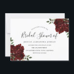 Burgundy Red Rose Romantic Vrijgezellenfeest Kaart<br><div class="desc">Burgundy Red Rose Romantic Vrijgezellenfeest Zie bijbehorend collectie in Niche en Nest Store</div>