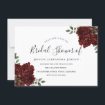 Burgundy Red Rose Romantic Vrijgezellenfeest Kaart<br><div class="desc">Burgundy Red Rose Romantic Vrijgezellenfeest Zie bijbehorend collectie in Niche en Nest Store</div>