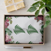 Burgundy Red Rustic Rozen Floral country Wedding Tissuepapier (Geschenk)