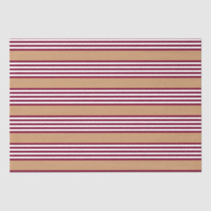 Burgundy red vijf strepen patroon tissuepapier