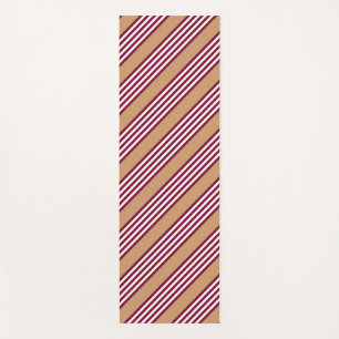 Burgundy red vijf strepen patroon yogamat