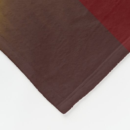 Burgundy Red Water Lily Reflection Fleece Deken (Hoek)