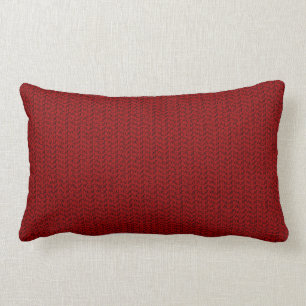 Burgundy Red Weave Kijk Kussen
