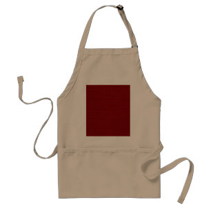 Burgundy Red Weave Mesh Kijk Standaard Schort