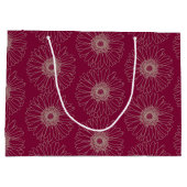 Burgundy Red Wedding Welcome Paper Gift Bag Groot Cadeauzakje (Achterkant)