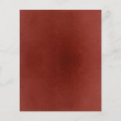 Burgundy Red White Floral Elegant Wedding Menu (Achterkant)