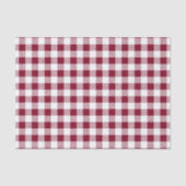 Burgundy Red White Pattern Tissuepapier (Voorkant)