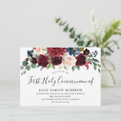 Burgundy Red Wine Eerste Heilige Communauteit Kaart (Staand voorkant)