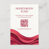 Burgundy Registry & Honeymoon Fund Informatiekaartje (Achterkant)