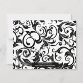 Burgundy Rehearsal Dinner Kaart (Achterkant)