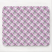 Burgundy Retro Bubbles Mousepad Muismat (Voorkant)