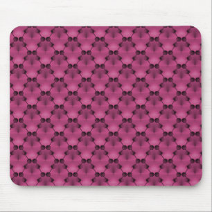 Burgundy Retro Funk Circles Mousepad Muismat