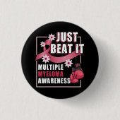 Burgundy Ribbon Family Myeloma Cancer Awareness Bu Ronde Button 3,2 Cm (Voorkant)