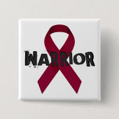 Burgundy Ribbon Warrior Button (Voorkant)