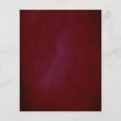 Burgundy Rode Bloemenen Huwelijksmenu Flyer (Achterkant)