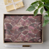 Burgundy Rode Chic Abstracte Bruiloftsborrel Tissuepapier (Geschenk)