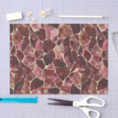 Burgundy Rode Chic Abstracte Bruiloftsborrel Tissuepapier (Craft)