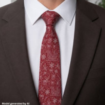 Burgundy Rode Doodle Kerst slee Pattern
