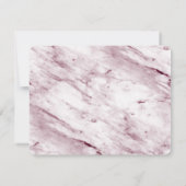 Burgundy Romantic geborsteld Lijst met foto Save The Date (Achterkant)