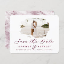 Burgundy Romantic geborsteld Lijst met foto