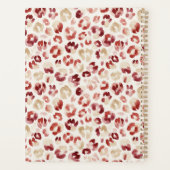 Burgundy Rood Crème Luipaard Be Wild Planner (Achterkant)