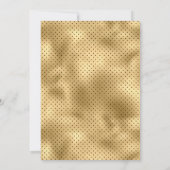 Burgundy Rood Gouden Bloem Islamitisch Huwelijk Kaart (Achterkant)