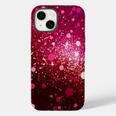 Burgundy rood roze glitter iPhone Mate stoer Hoesj Case-Mate iPhone Case (Achterkant)