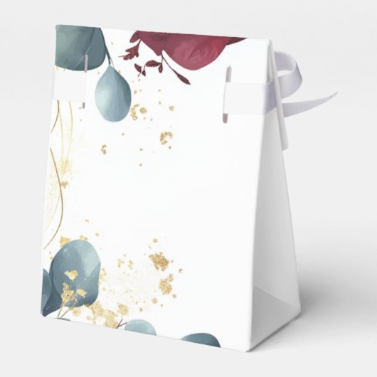 Burgundy Roos Bedankdoosjes (Achterkant)