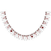 Burgundy Roos Bruiloft Banner (Alle)