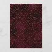 Burgundy Roos Gold Sprinked Confetti - Gegevens Informatiekaartje (Achterkant)