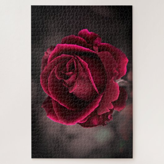 Burgundy Roos Legpuzzel (Verticaal)