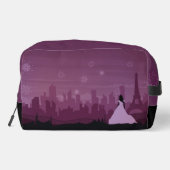 Burgundy Roos Paris Fireworks Quinceañera Toilettasje (Achterkant)