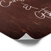 Burgundy Roos Pink Floral Mason Jar Kaarten Gifts Poster (Hoek)