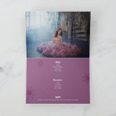 Burgundy Roos Pink Paris Fireworks Quinceañera (Binnen)