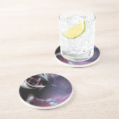 Burgundy Roos Zandsteen Onderzetter (Zijkant)