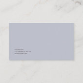 Burgundy Rose Floral and Ethereal Mist Gold Frame Visitekaartje (Achterkant)