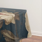 Burgundy roses antique peony distressed tafelkleed (Voorbeeld)