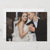 Burgundy Roses Floral Marsala Wedding Save The Date (Achterkant)