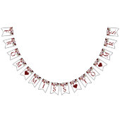 Burgundy Roze Bruiloftsfeest Banner (Alle)