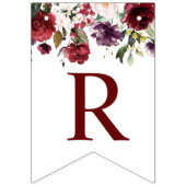 Burgundy Roze Bruiloftsfeest Banner (Tweede vlag)