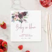 Burgundy Rozen Baby in Baby shower Bloom Servet (Insitu)