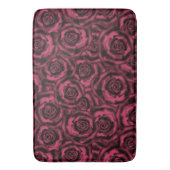 Burgundy-rozen Badmat (Voorkant Verticaal)