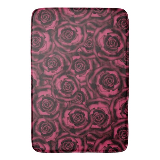 Burgundy-rozen Badmat (Voorkant Verticaal)