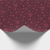 Burgundy-rozen Cadeaupapier (Hoek)
