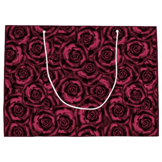 Burgundy-rozen Groot Cadeauzakje (Achterkant)