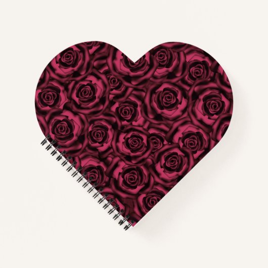 Burgundy-rozen Notitieboek (Voorkant)